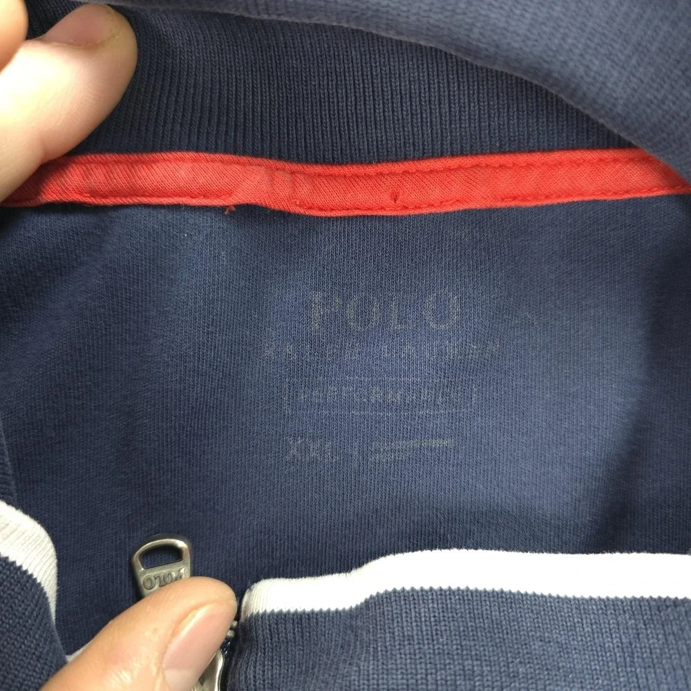 Polo Ralph Lauren Jacket Mens 2XL Blue Performance Track Full Zip Golf Pony Logo